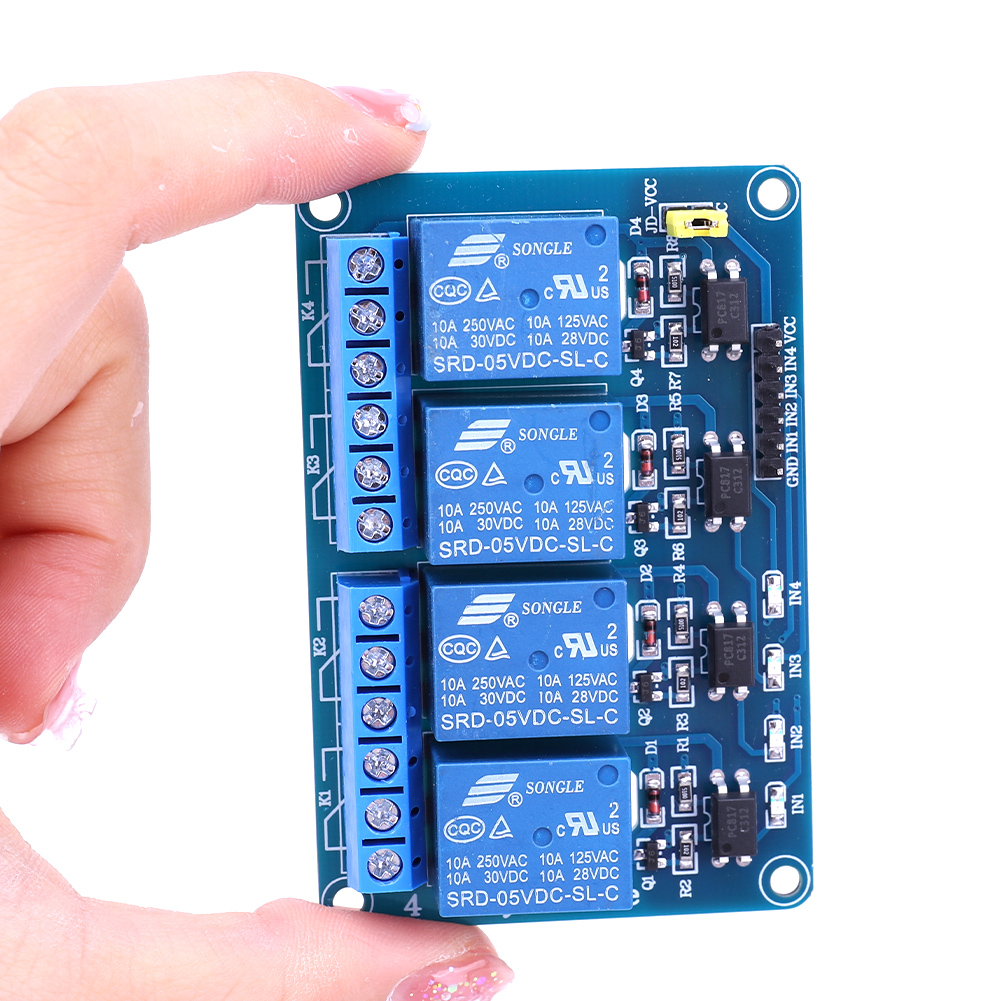 Relay Module 4 Channel - Плата реле 5В/12В на 4 канала