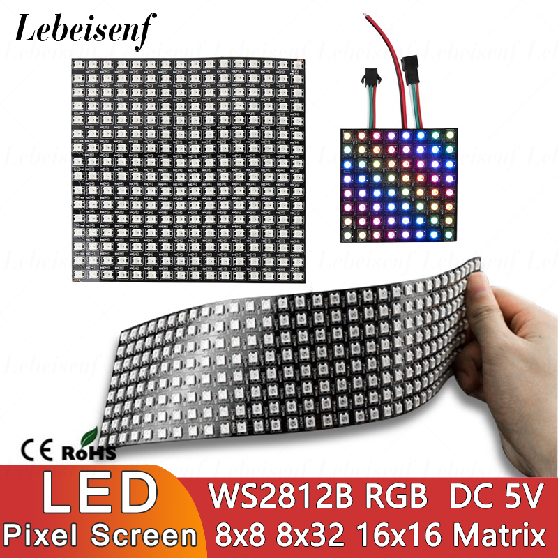 Ws2812B - Светодиодный цифровой пиксельный экран WS2812B SMD
