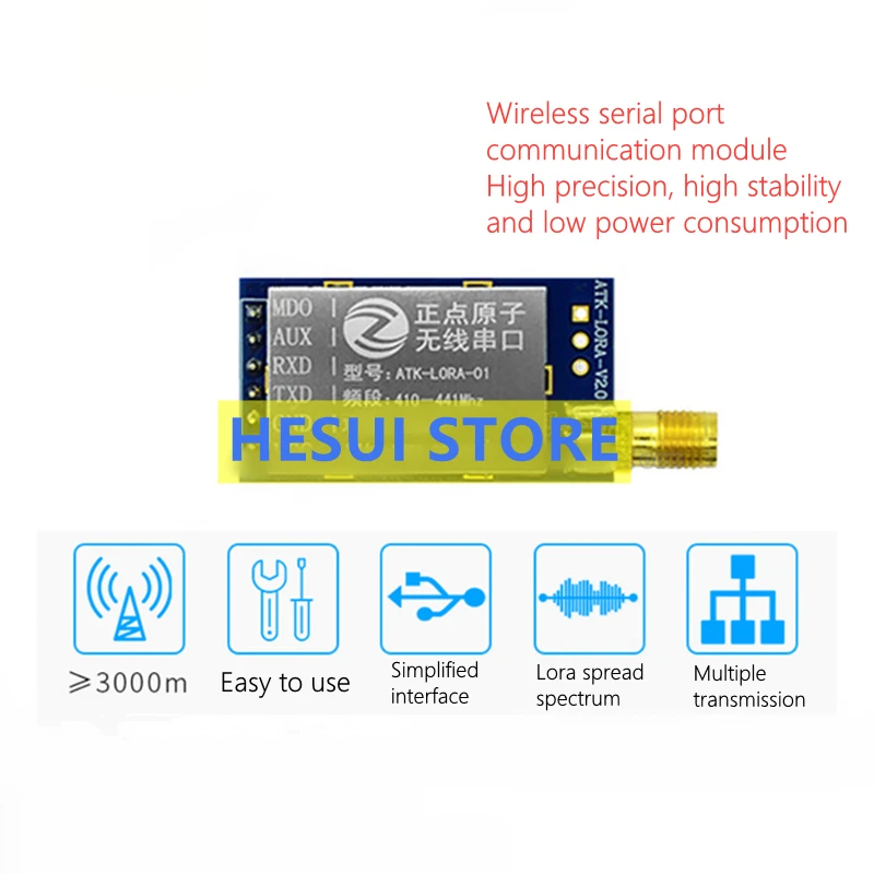 Lora Sx1278 - ATK-LORA-01 Модуль LORA Модуль связи беспроводного