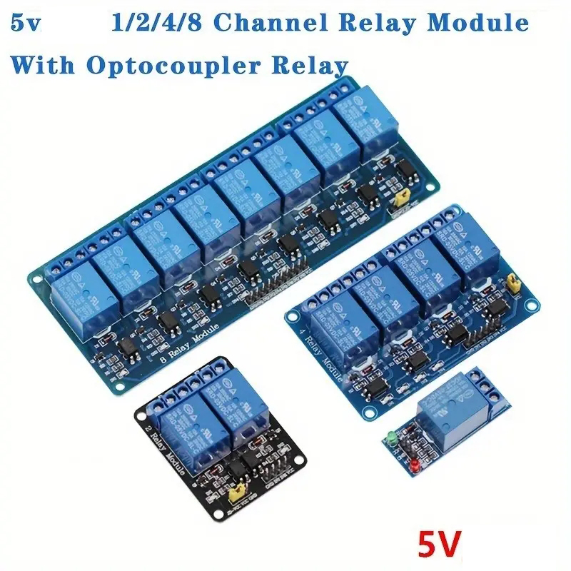 Relay Module 4 Channel - 2 шт., 1/2/4/8 канальный релейный модуль