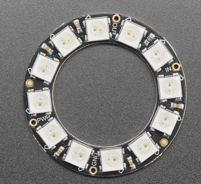 Neopixel - Кольцо NeoPixel 1643 — светодиод RGB