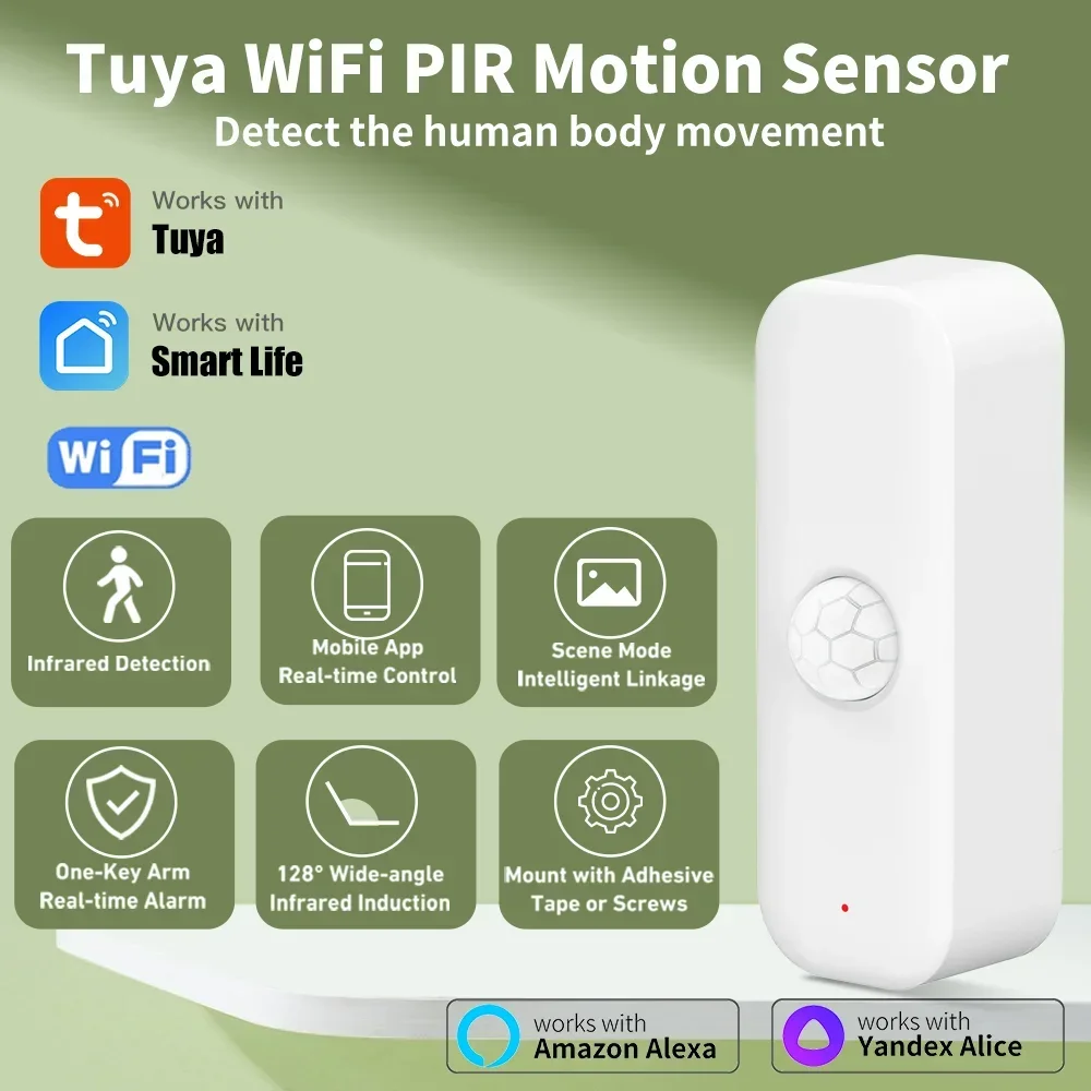 Pir Motion Sensor - Датчик движения Tuya WiFI PIR Smart