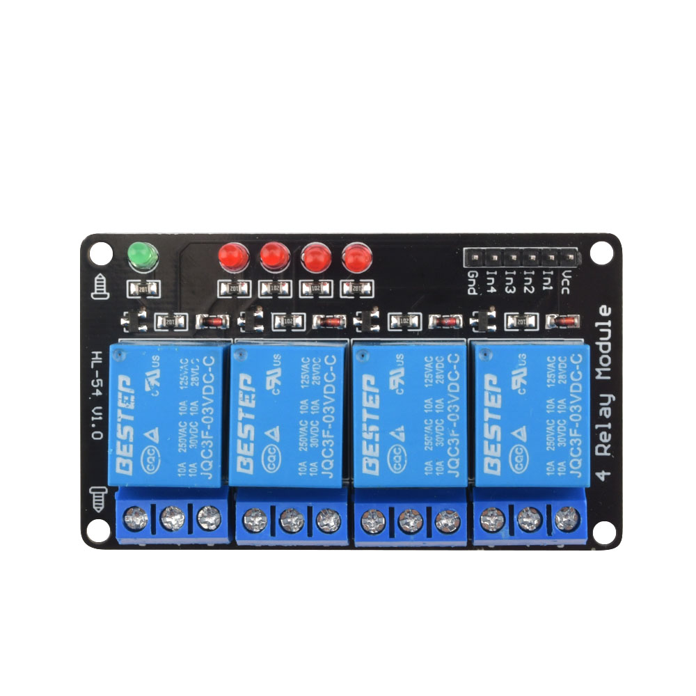 Relay Module 4 Channel - Световой релейный модуль низкого уровня 3