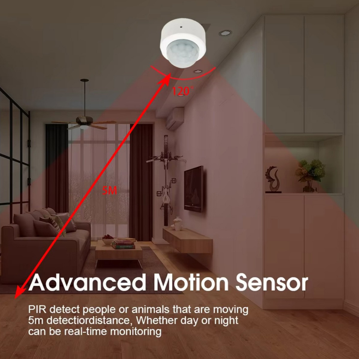 Датчик движения Zigbee PIR, ин – обзор и цена Pir Motion Sensor