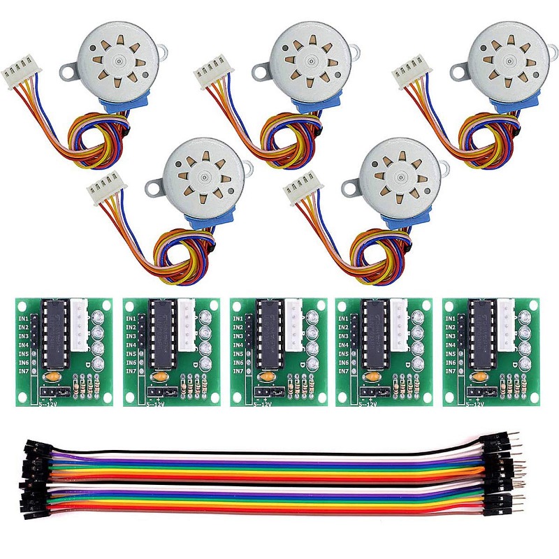 5 комплектов ULN2003 28BYJ-48  – обзор и цена Stepper Motor 28Byj