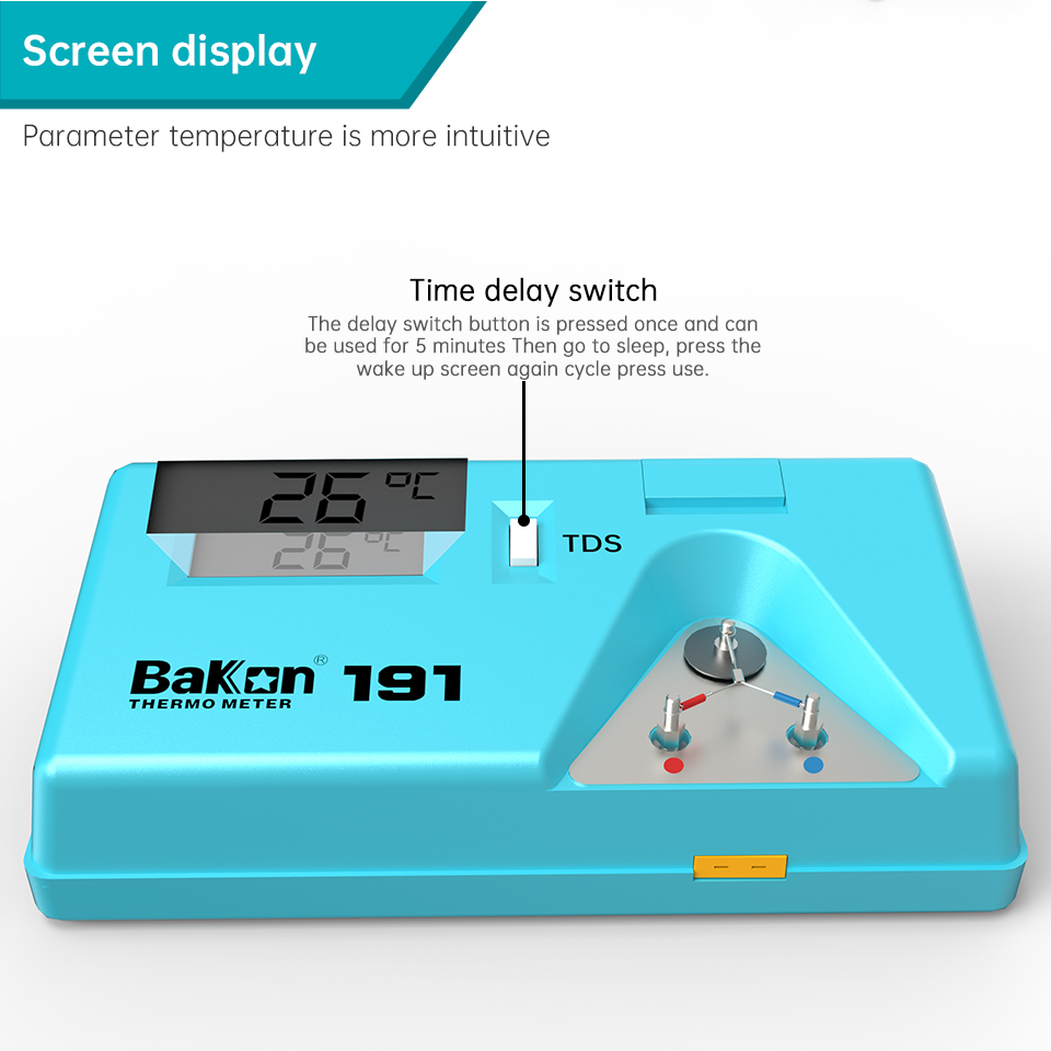 Тестер жала паяльника Bakon BK – обзор и цена Soldering Iron Temperature Probe