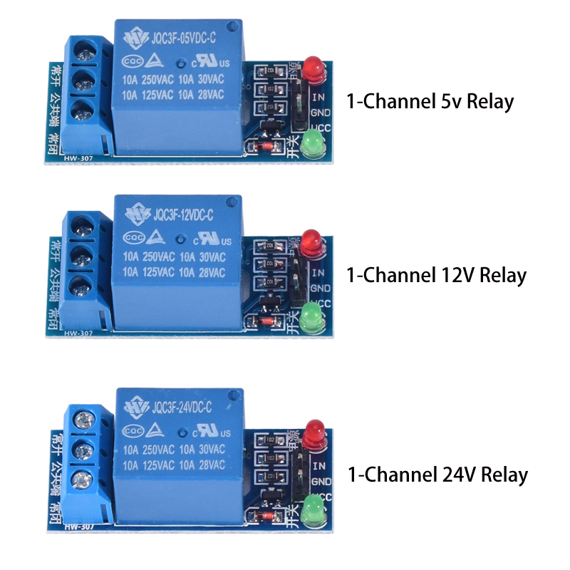 Модуль реле DC 5В 12В 24В на 1 – обзор и цена Relay Module 4 Channel