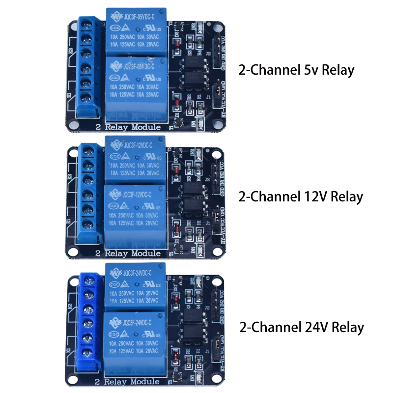 Модуль реле DC 5В 12В 24В на 1 – обзор и цена Relay Module 4 Channel