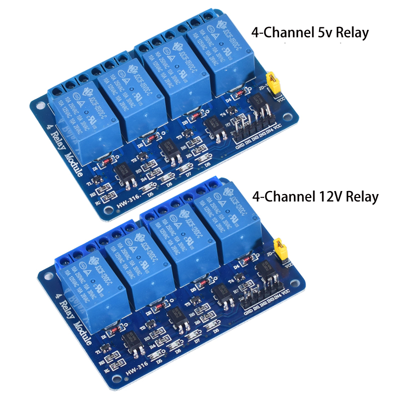 Модуль реле DC 5В 12В 24В на 1 – обзор и цена Relay Module 4 Channel