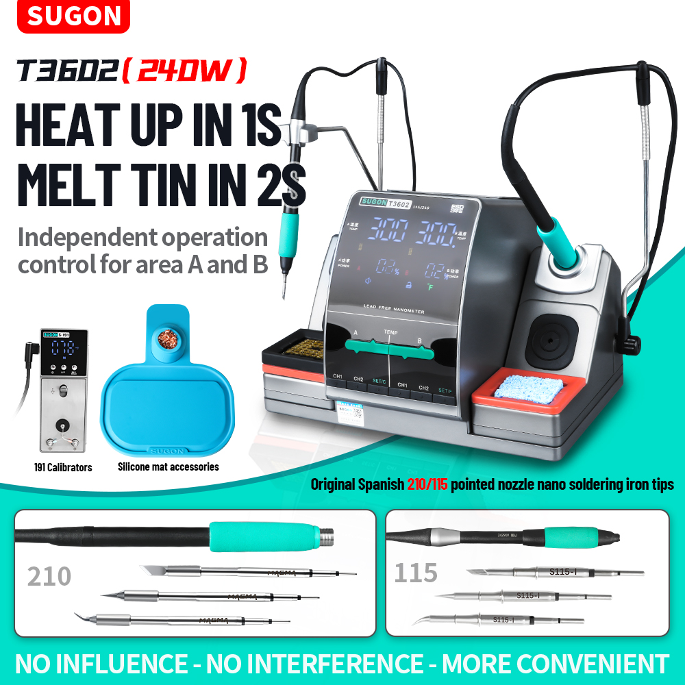 Паяльная станция SUGON T3602 2 – обзор и цена Soldering Iron Temperature Probe