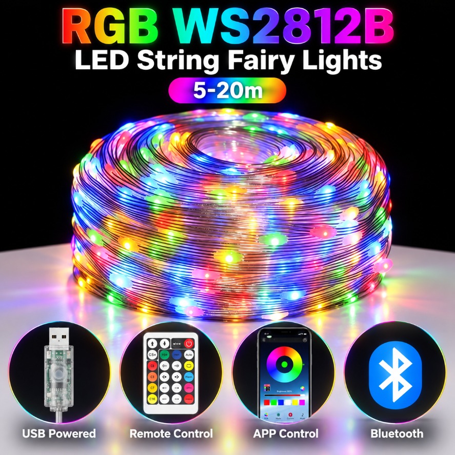 Светодиодная гирлянда WS2812B  – обзор и цена Ws2812B