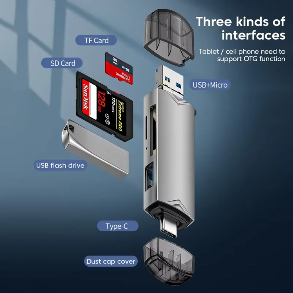 6-в-1 USB 3.0 OTG кард-ридер,  – обзор и цена Sd Card Module