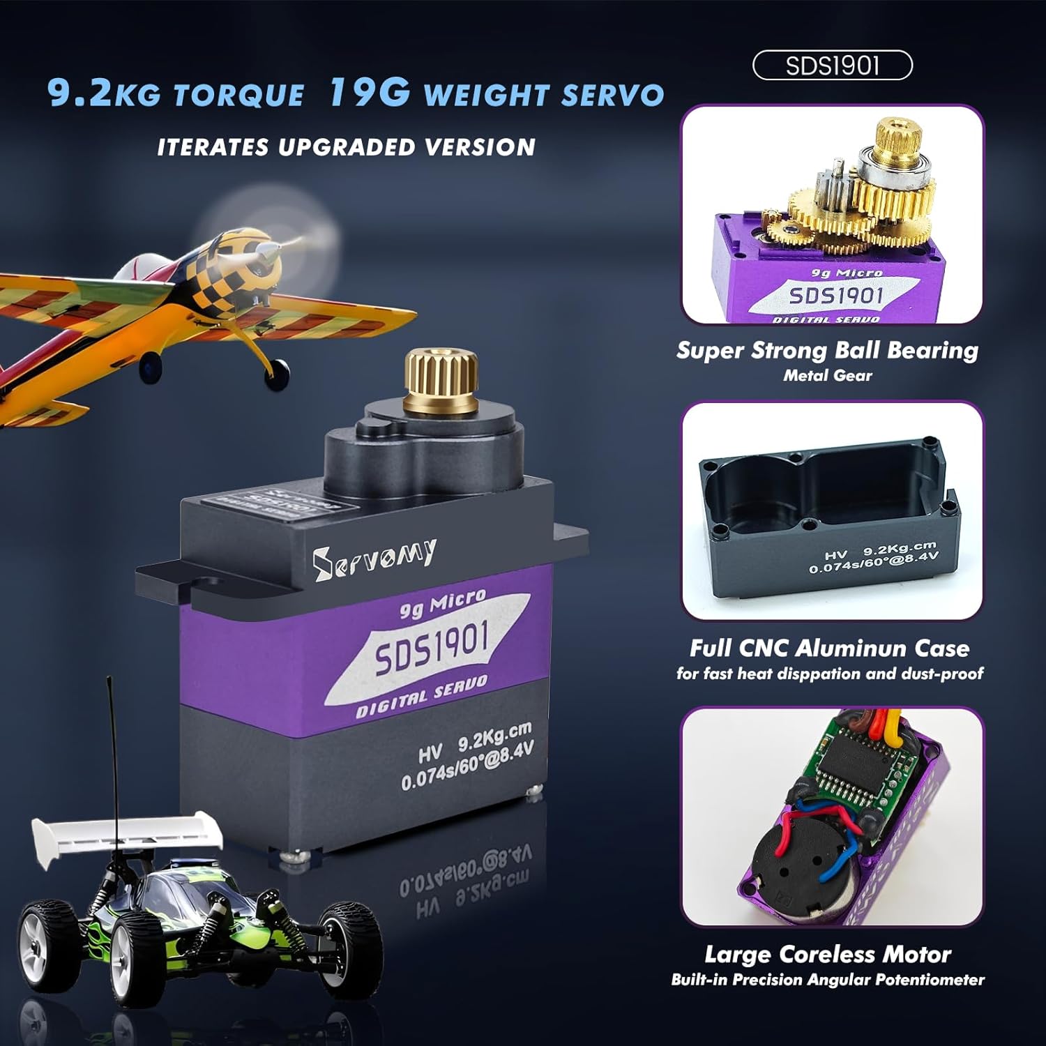 SERVOMY-SDS1901 Цифровой 9G ми – обзор и цена Servo Sg90