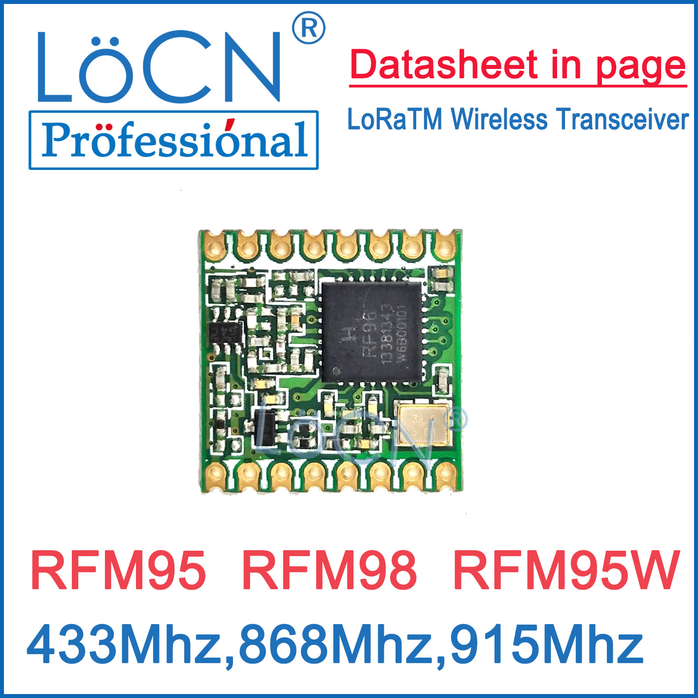 5 шт. RFM95 RFM98 RFM96 RFM95W – обзор и цена Lora Rfm95
