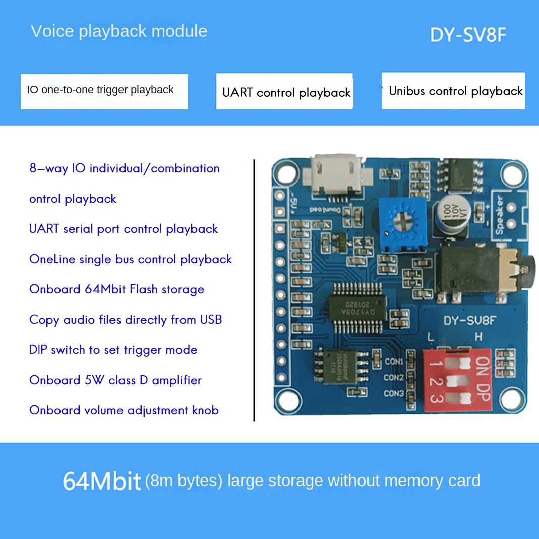 ABZZ-DY-SV8F Модуль воспроизве – обзор и цена Sd Card Module